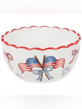 Fireworks & American Flags Cereal Bowl